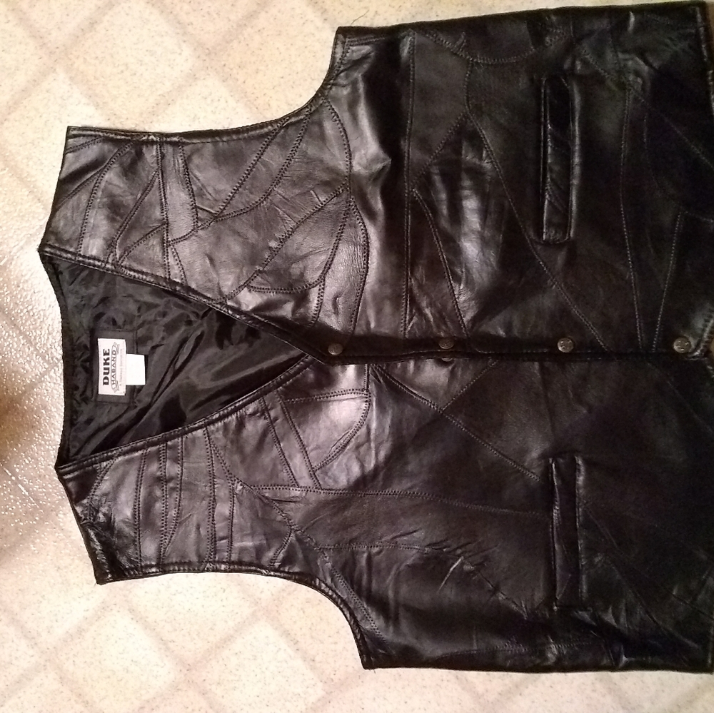Leather vest
